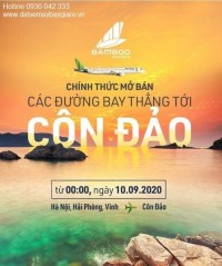 Bamboo Airways mở 3 đường bay thẳng tới Côn Đảo - Bamboo Airways mo 3 duong bay thang toi Con Dao